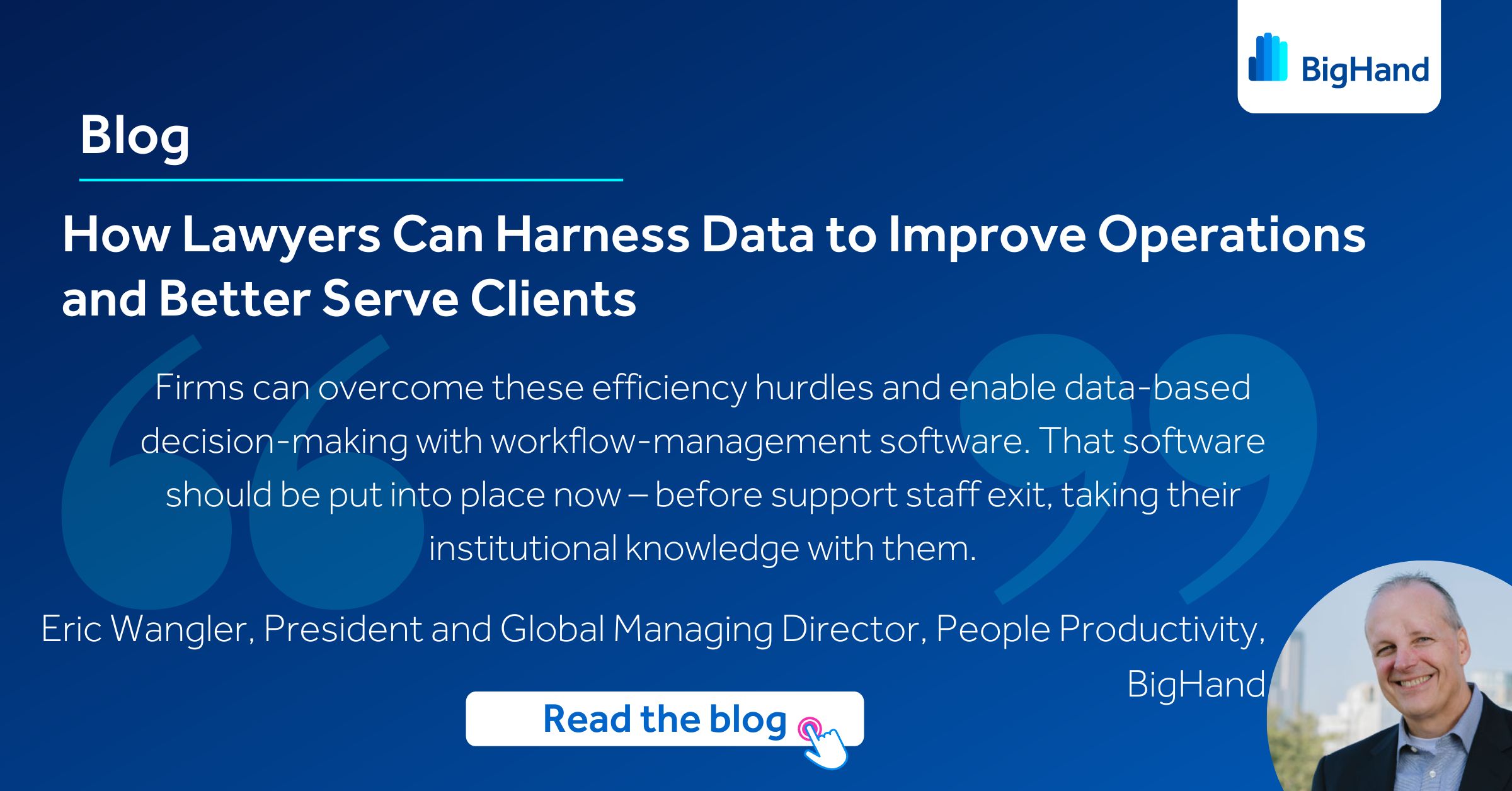 How Lawyers Can Harness Data To Improve Operations And Better Serve Clients